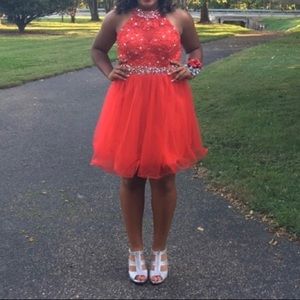 Red homecoming dress